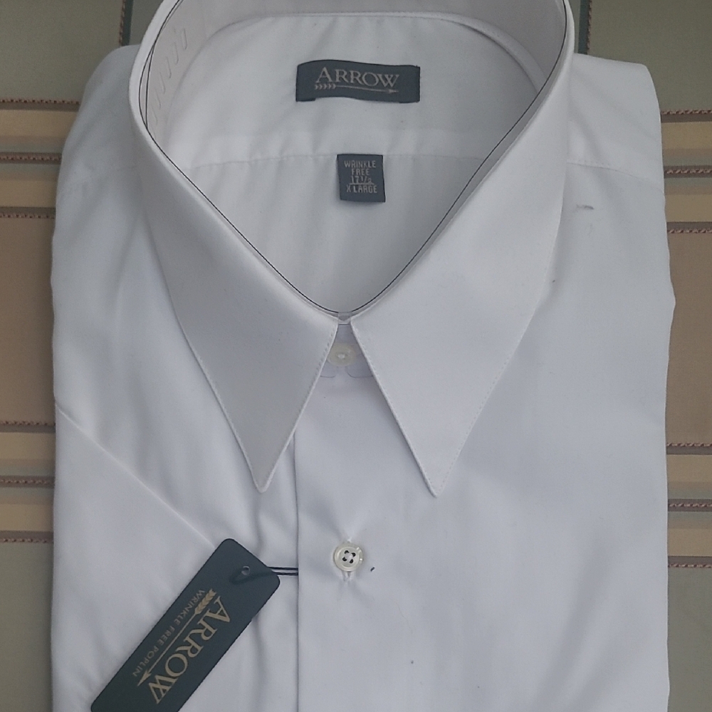 Arrow White Dress Shirt with Point Collar